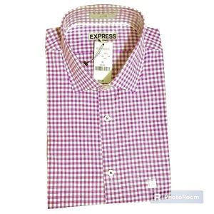 Express Men’s Fitted Long Sleeve Dress-shirt - Size XL